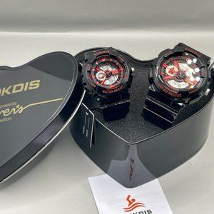 TWO NEW His and Hers Sweet Heart  Watches